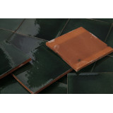 Verde Brillante vert bouteille - carreaux monochromes Talavera