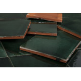 Verde Brillante vert bouteille - carreaux monochromes Talavera