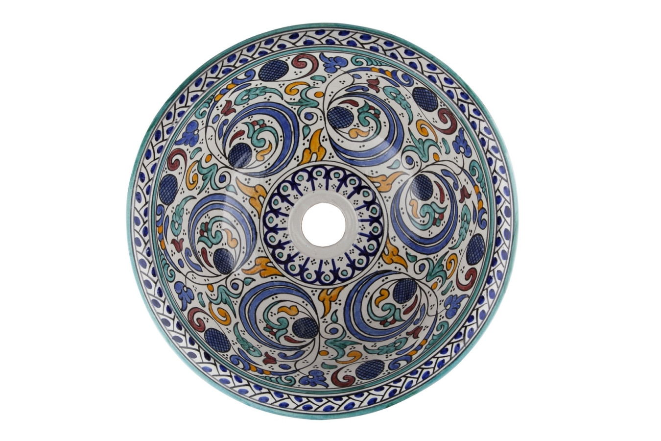 Hafi - ceramiczna umywalka  z Maroka