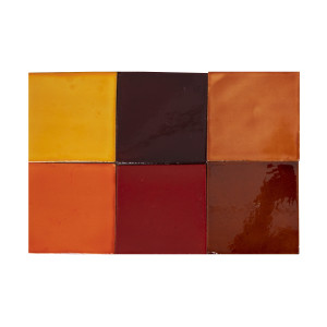 Caramelo - patchwork z płytek jednokolorowych 