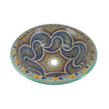 Aisa - Lavabo marocain peint à la main