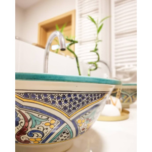 Mikhat - Umywalka ceramiczna z Maroka