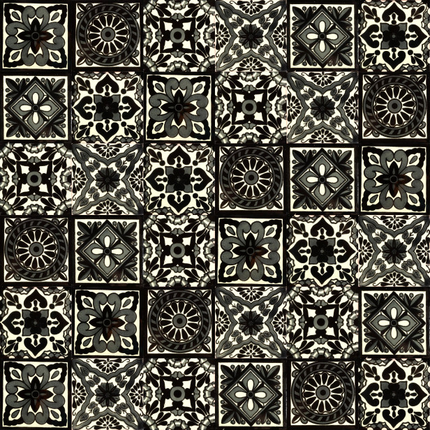 Ferran - patchwork z płytek ceramicznych - 30 sztuk
