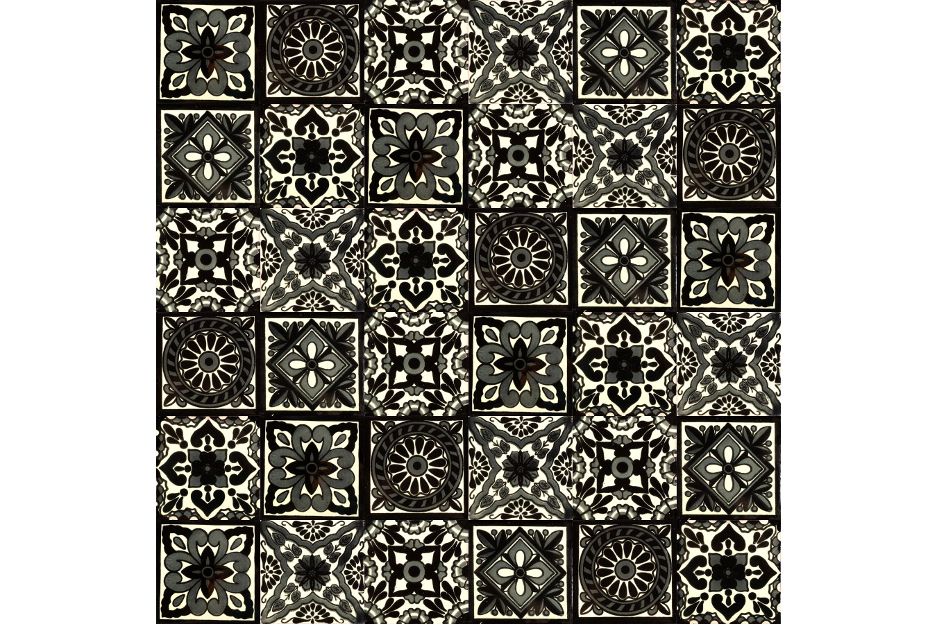 Ferran - patchwork z płytek ceramicznych - 30 sztuk