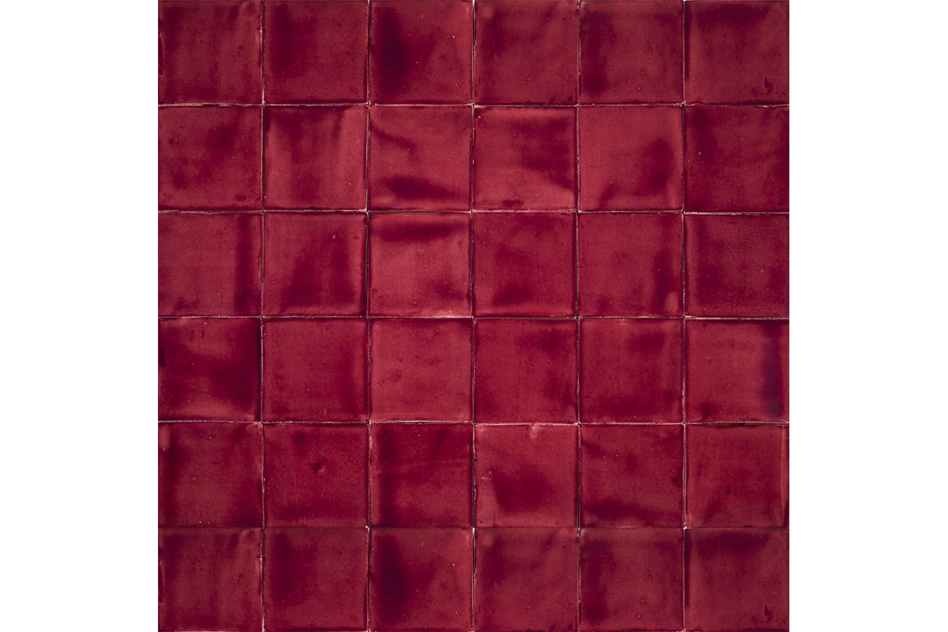 Vino Deslavado rouge - Talavera carreau rouge monochrome