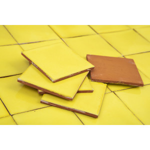 Ceramico Deslavado jaune - Talavera carreau monochrome
