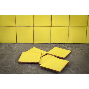 Ceramico Deslavado jaune - Talavera carreau monochrome