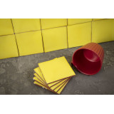 Ceramico Deslavado jaune - Talavera carreau monochrome