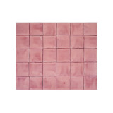 Rosa C rose - carreau monochrome Talavera