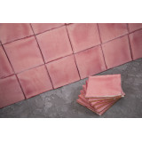 Rosa C rose - carreau monochrome Talavera