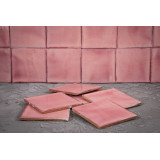 Rosa C rose - carreau monochrome Talavera