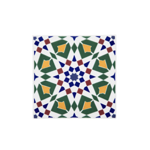 Tanger - ceramiczne płytki marokańskie 20x20 cm, 12 płytek w zestawie (0,5m2)