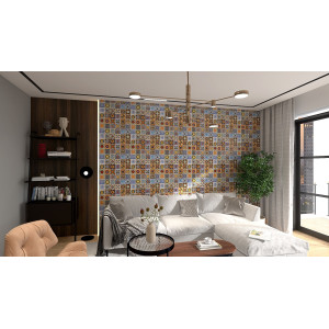 Colorido  - wielobarwny meksykański patchwork - 30 sztuk