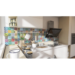 Pazzo - Carreaux patchwork marocain 10x10 cm, 50 carreaux par boîte (0,5m2)