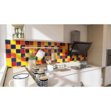 Intenso - patchwork z płytek jednokolorowych - 90 szt, 1 m2