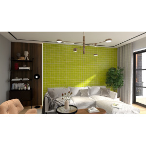 Verde Lima Deslavado citron - Talavera carreau monochrome