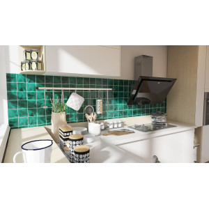 Verde Deslavado émeraude - carreaux monochromes Talavera