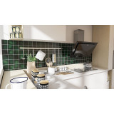 Verde Brillante vert bouteille - carreaux monochromes Talavera