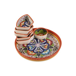 Botanero - 7 częsciowy ceramiczny półmisek na przekąski