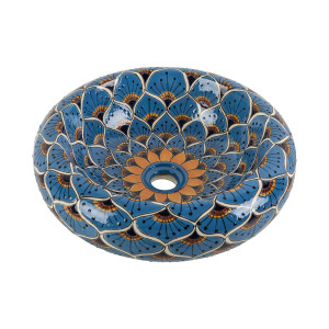 Azura Prima - lavabo en céramique avec relief