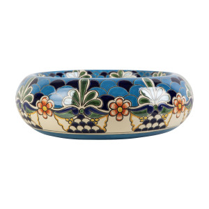 La Reina Prima - Ceramiczna umywalka zdobiona z reliefem