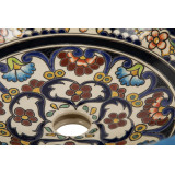 La Reina Prima - Ceramiczna umywalka zdobiona z reliefem