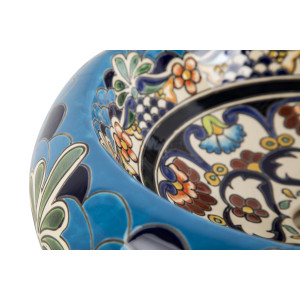 La Reina Prima - Ceramiczna umywalka zdobiona z reliefem