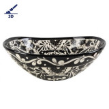 Serena Prima - Umywalka ceramiczna zdobiona z reliefem