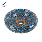 Azura Prima - lavabo en céramique avec relief