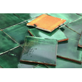 Verde Deslavado émeraude - carreaux monochromes Talavera