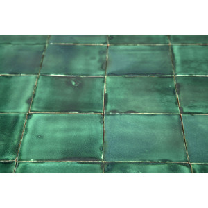 Verde Deslavado émeraude - carreaux monochromes Talavera