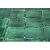 Verde Deslavado émeraude - carreaux monochromes Talavera