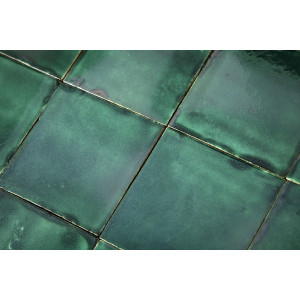 Verde Deslavado émeraude - carreaux monochromes Talavera