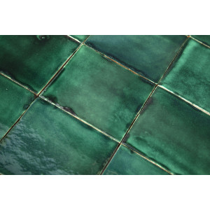 Verde Deslavado émeraude - carreaux monochromes Talavera