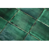Verde Deslavado émeraude - carreaux monochromes Talavera