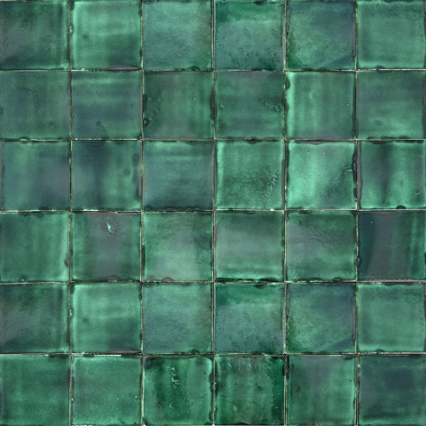 Verde Deslavado émeraude - carreaux monochromes Talavera
