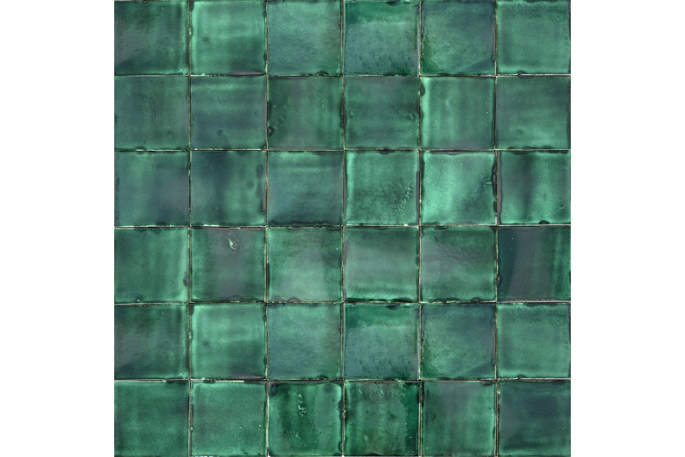 Verde Deslavado émeraude - carreaux monochromes Talavera