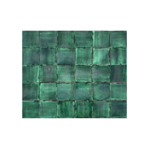 Verde Deslavado émeraude - carreaux monochromes Talavera