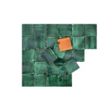 Verde Deslavado émeraude - carreaux monochromes Talavera