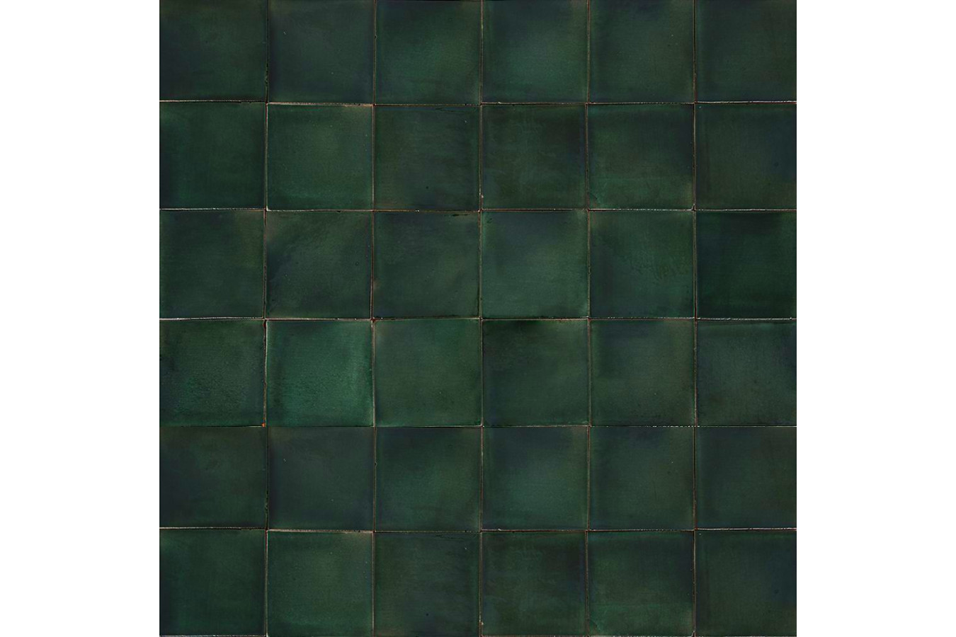 Verde Brillante vert bouteille - carreaux monochromes Talavera