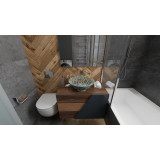 Zanya - Kolorowa umywalka ceramiczna z Maroka
