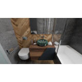 Baila - lavabo mexicain peint en vert