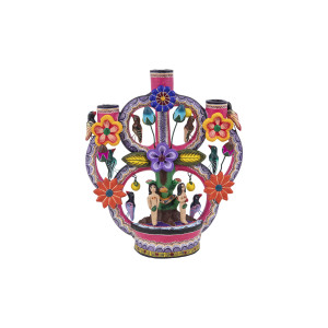 Arbol de la vida - Bougeoir mexicain 27 cm