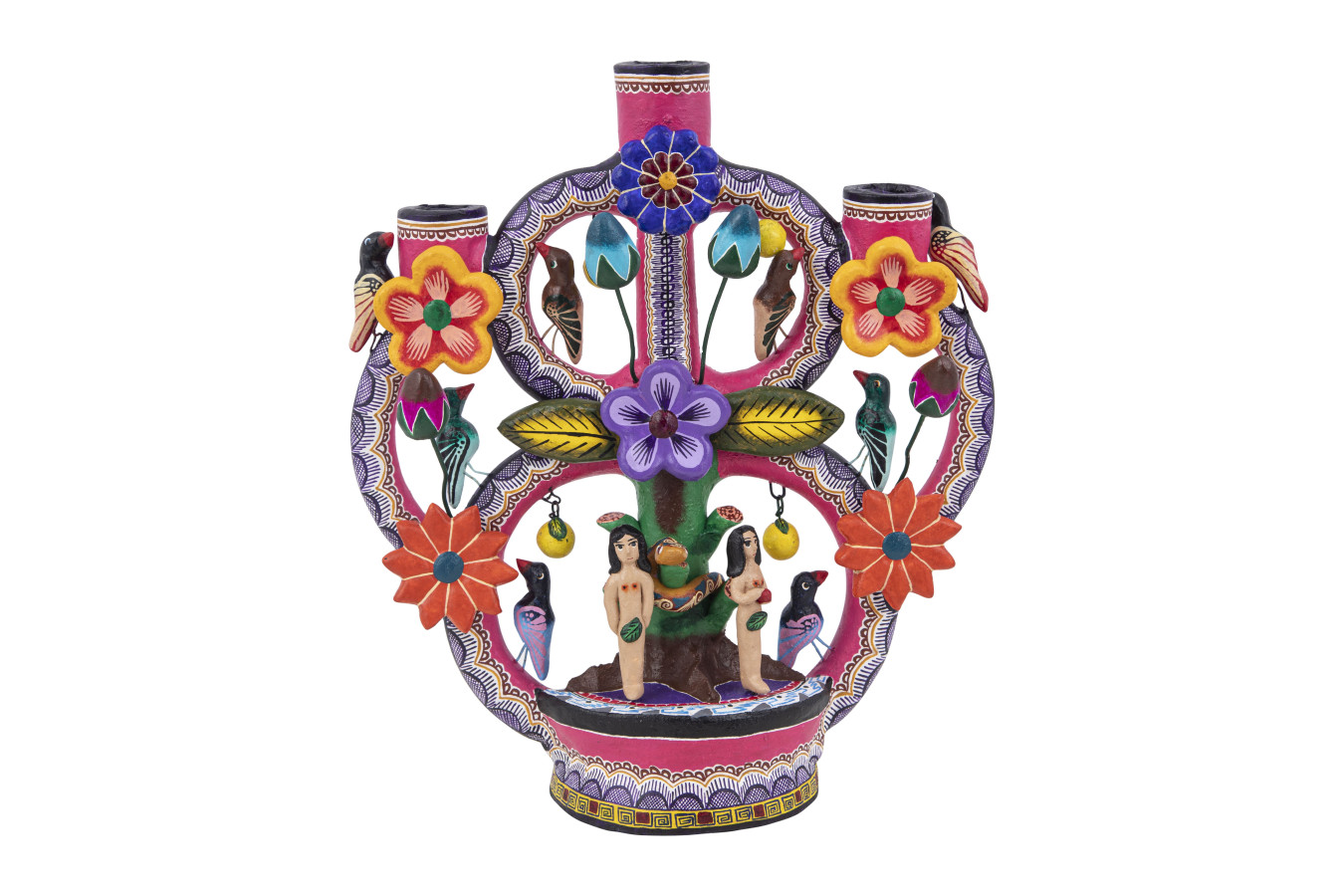 Arbol de la vida - Bougeoir mexicain 27 cm