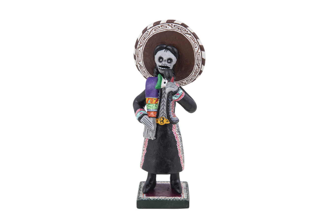 Cantante - Figurka piosenkarz, rękodzieło z gliny wys. 19 cm