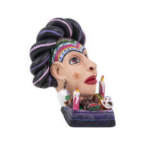 Frida Ofrenda Viva - stojąca figurka Frida głowa, rękodzieło