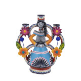 Candelero muerte mujer - Świecznik z Meksyku, wys. 27 cm
