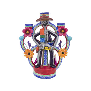 Candelero muerte hombre - Świecznik - Meksykanin, wys. 28 cm