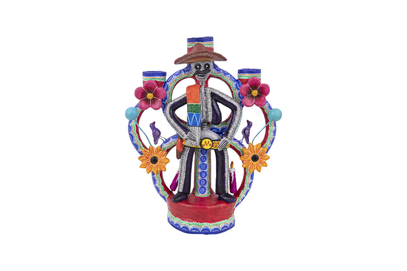 Candelero muerte hombre - Świecznik - Meksykanin, wys. 28 cm