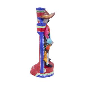 Candelero muerte hombre - Świecznik - Meksykanin, wys. 28 cm